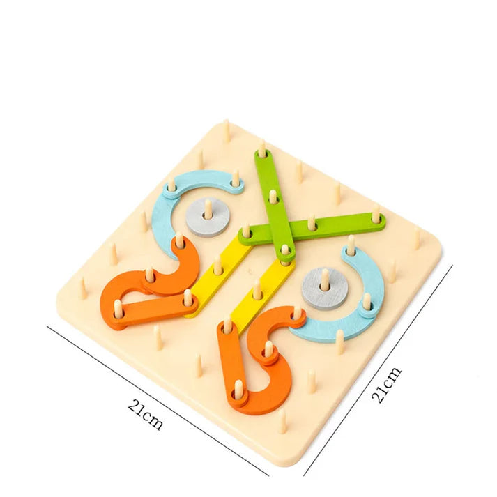 Montessori - taulupalapeli lapsille | Luova muodon yhdistävä lelu, jossa on kirjaimia ja numeroita varhaiseen oppimiseen