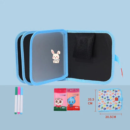 Käyttökelpoinen lasten piirustuskirja | Kannettava, pyyhittävä piirustuslehtiö luovaan oppimiseen kotona ja matkalla