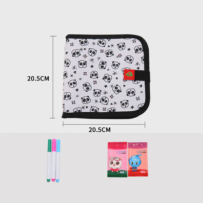 Käyttökelpoinen lasten piirustuskirja | Kannettava, pyyhittävä piirustuslehtiö luovaan oppimiseen kotona ja matkalla