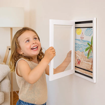 Barnas - taidekehys | Taitettava kuvakehys, jossa on säilytystilaa piirustuksille ja luoville projekteille