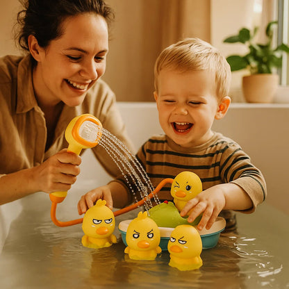 Vauva kylpylelusetti | Hauskoja vettä roiskuvia ankkoja moottoriveneellä vuorovaikutteiseen leikkiin kylvyssä