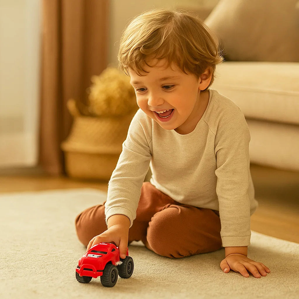 Mini leluautot pikkulapsille | Sisäleikkiin ja motoristen taitojen varhaiskehitykseen tarkoitetut inertiakulkuneuvot