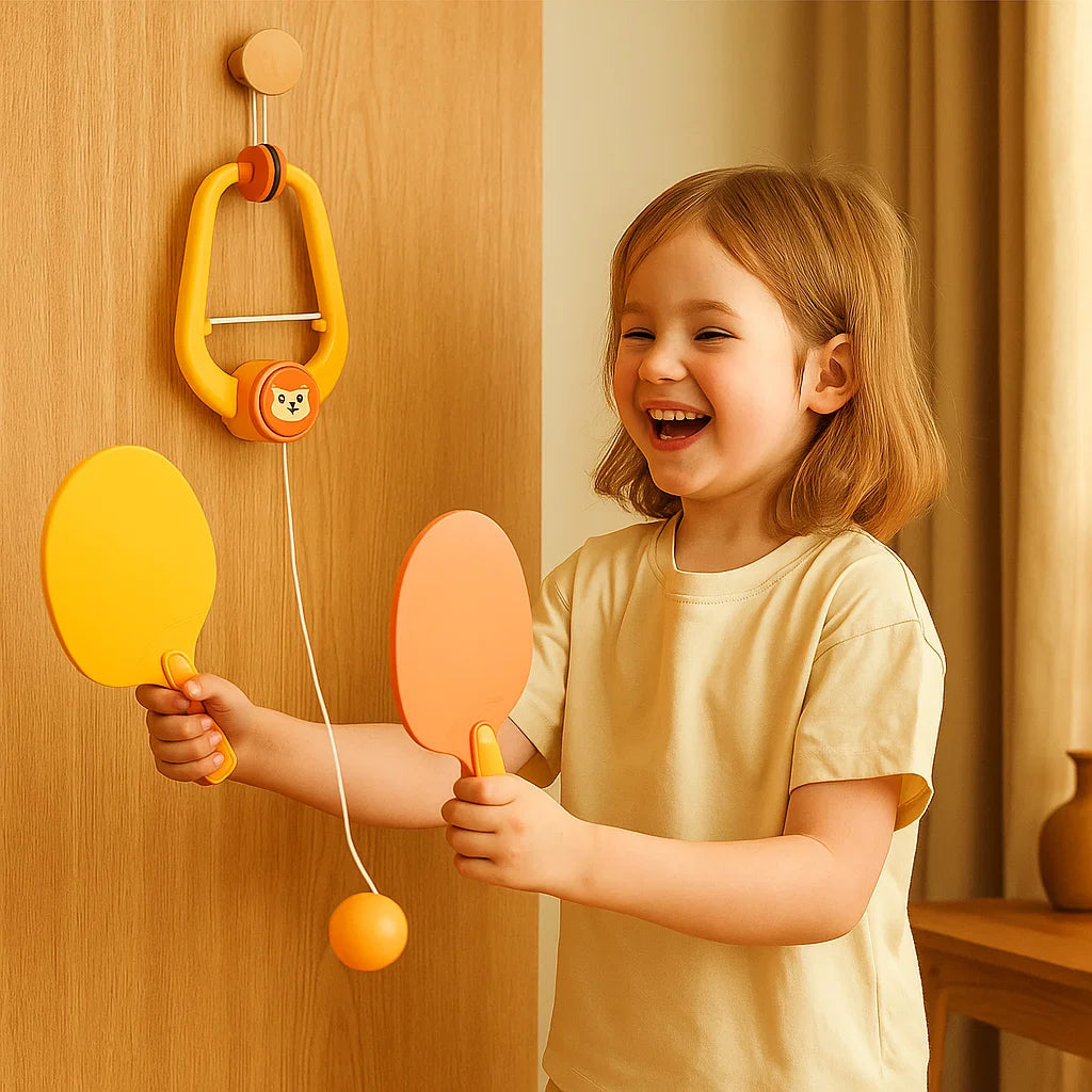 Pöytätennisharjoituslelu lapsille ⎜ Ripustettava reaktiopeli koordinaation ja vuorovaikutuksen kehittämiseen