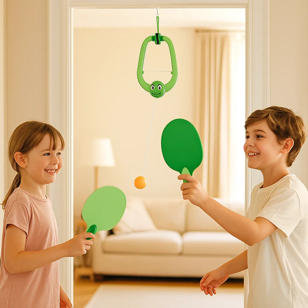 Pöytätennisharjoituslelu lapsille ⎜ Ripustettava reaktiopeli koordinaation ja vuorovaikutuksen kehittämiseen