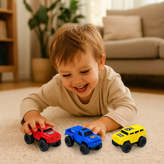 Mini leluautot pikkulapsille | Sisäleikkiin ja motoristen taitojen varhaiskehitykseen tarkoitetut inertiakulkuneuvot