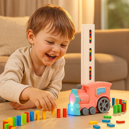 Domino - junan lelu lapsille | Automaattinen seuranta valolla ja äänellä luovaa oppimishupia varten