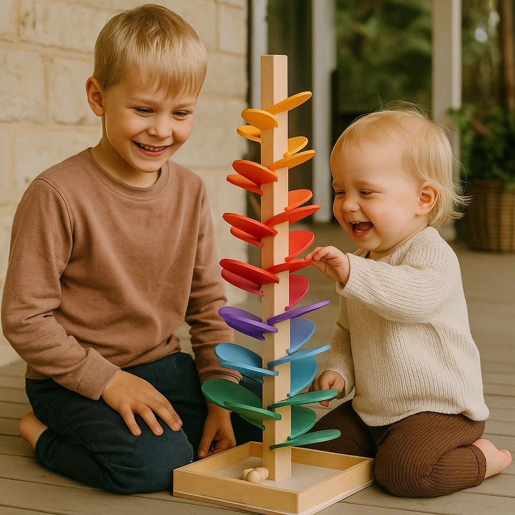 Lasten puinen lepakko | Värikäs musiikkipeli motorisiin taitoihin ja varhaiseen oppimiseen