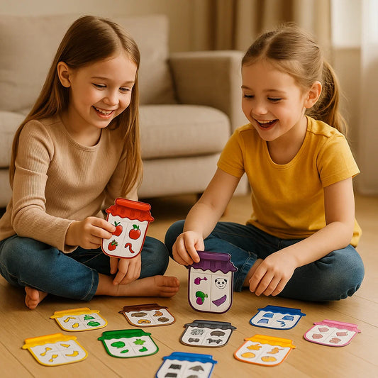 Magneettinen lajittelupeli lapsille | Hauska värien yhdistelypeli, jonka avulla opit esineitä, muotoja ja arkipäivän sanoja