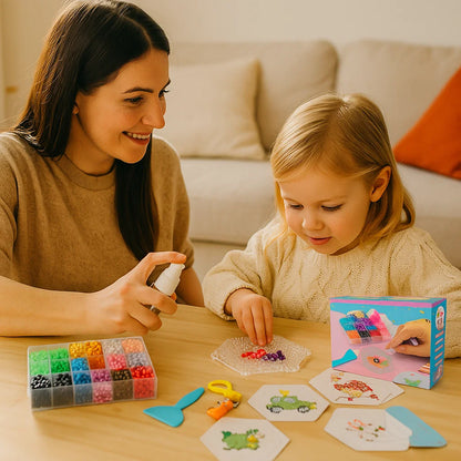 DIY vesihelmi askartelupakkaus lapsille | Luova opetuslelu värikkäiden 3D - muotojen ja kuvioiden rakentamiseen