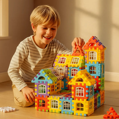 Rakennuspalikoita lapsille | Luova rakennuslelu ikkunoilla mielikuvitusoppimiseen ja hienomotoriikkaan