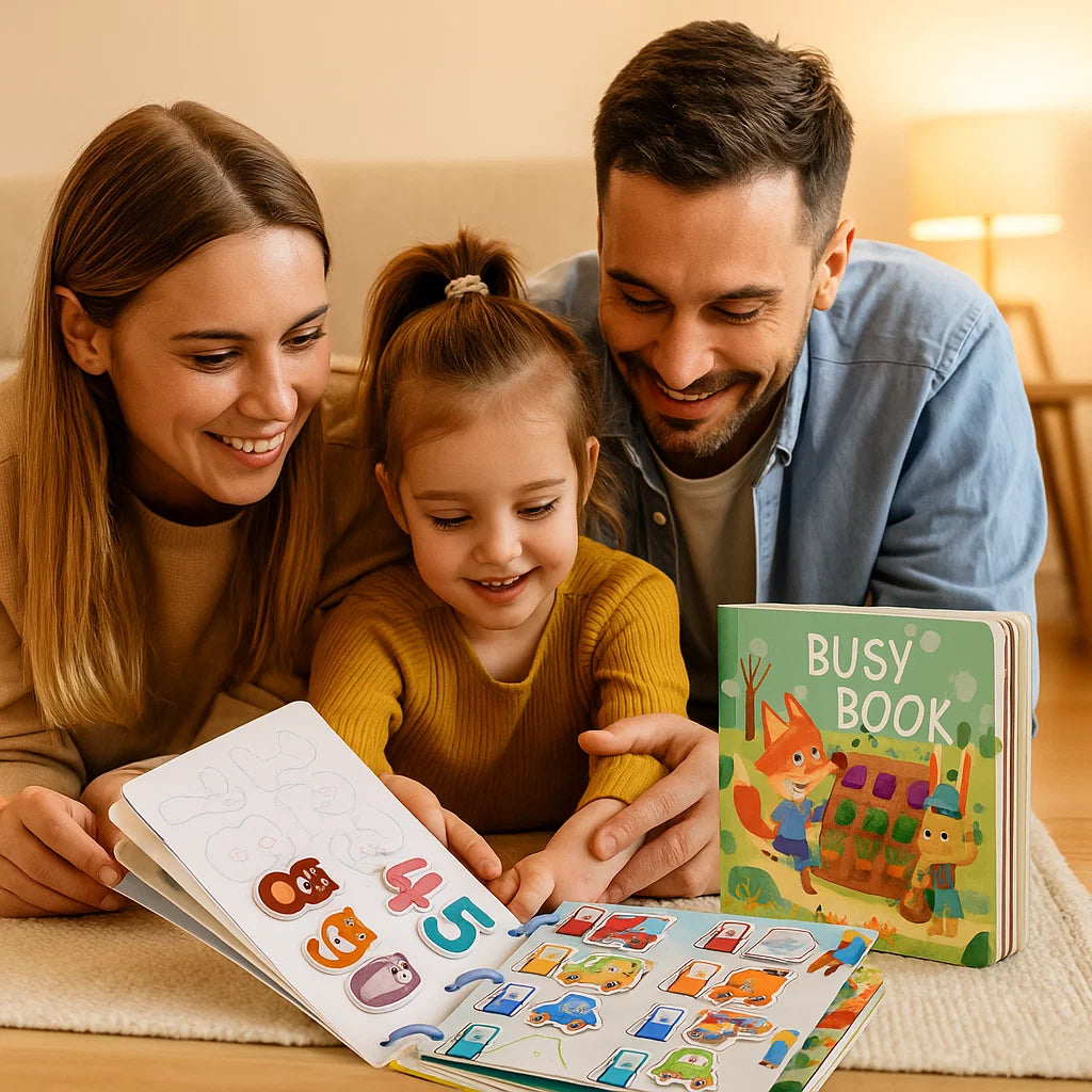 Taaperoille suunnattu kirja | Vuorovaikutteinen oppimiskirja, jossa on uudelleenkäytettäviä tarroja hauskaan varhaisoppimiseen