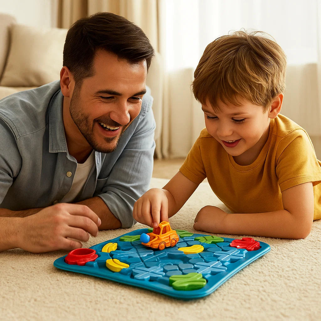 Labyrinttipalapelit lapsille | Opetuslelu, jossa on palloja ja auto logiikkaa ja ongelmanratkaisua varten