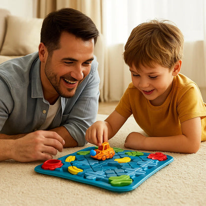 Labyrinttipalapelit lapsille | Opetuslelu, jossa on palloja ja auto logiikkaa ja ongelmanratkaisua varten