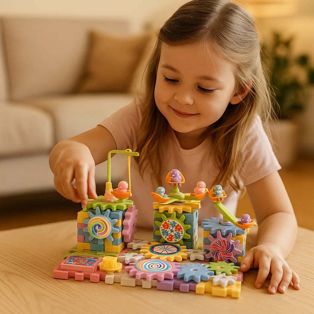 Mekaaniset rakennuspalikat lapsille | Sähköiset stem - lelut luovaan leikkiin ja hauskaan varhaiseen oppimiseen