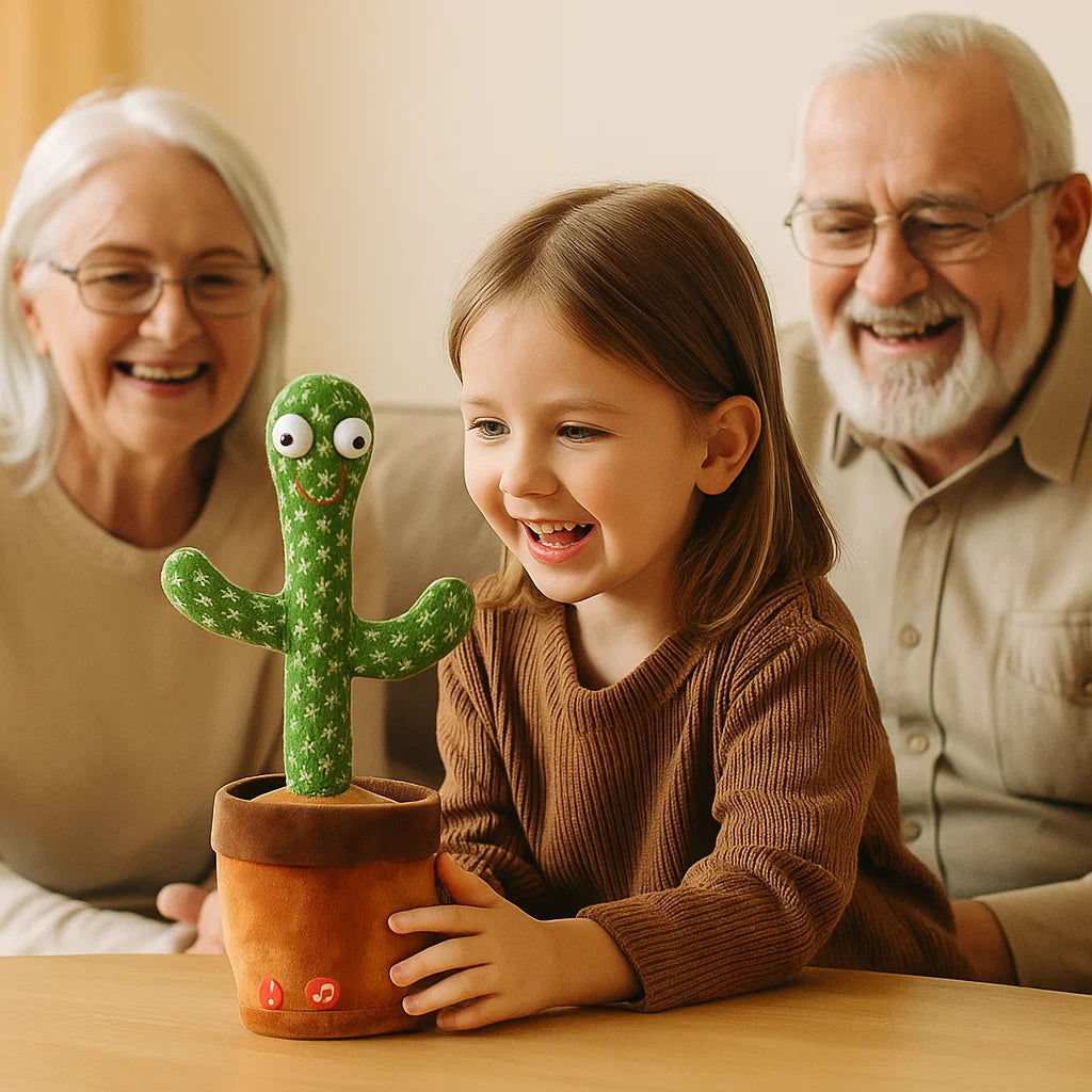 Tanssiva kaktuslelu lapsille | Laulavat pehmolelut, joissa on valot ja äänen jäljittely interaktiiviseen musiikkihupailuun
