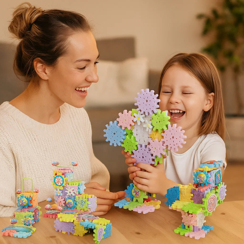 Mekaaniset rakennuspalikat lapsille | Sähköiset stem - lelut luovaan leikkiin ja hauskaan varhaiseen oppimiseen