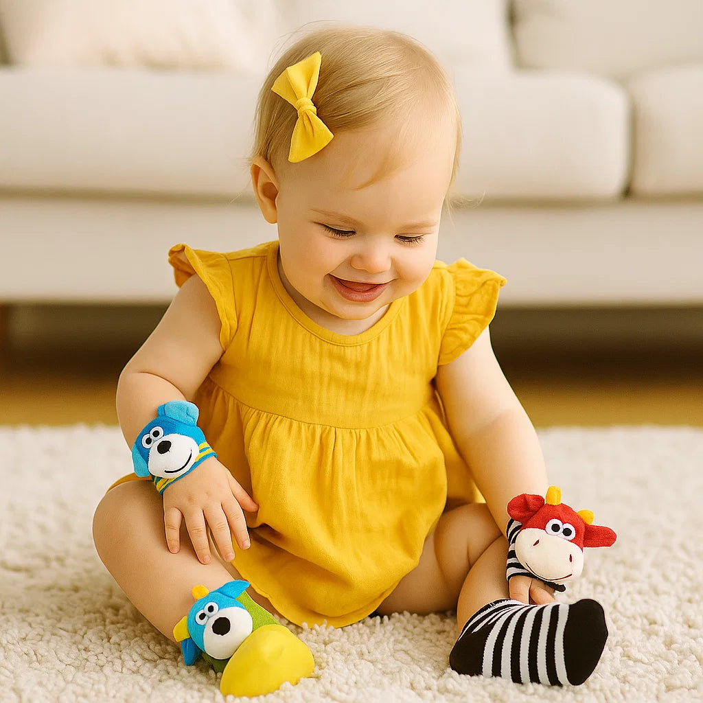 Babyrangle-, ranne- Ja sukkasarjat | Värikkäitä aistileluja varhaiseen oppimiseen ja motoristen taitojen kehittämiseen