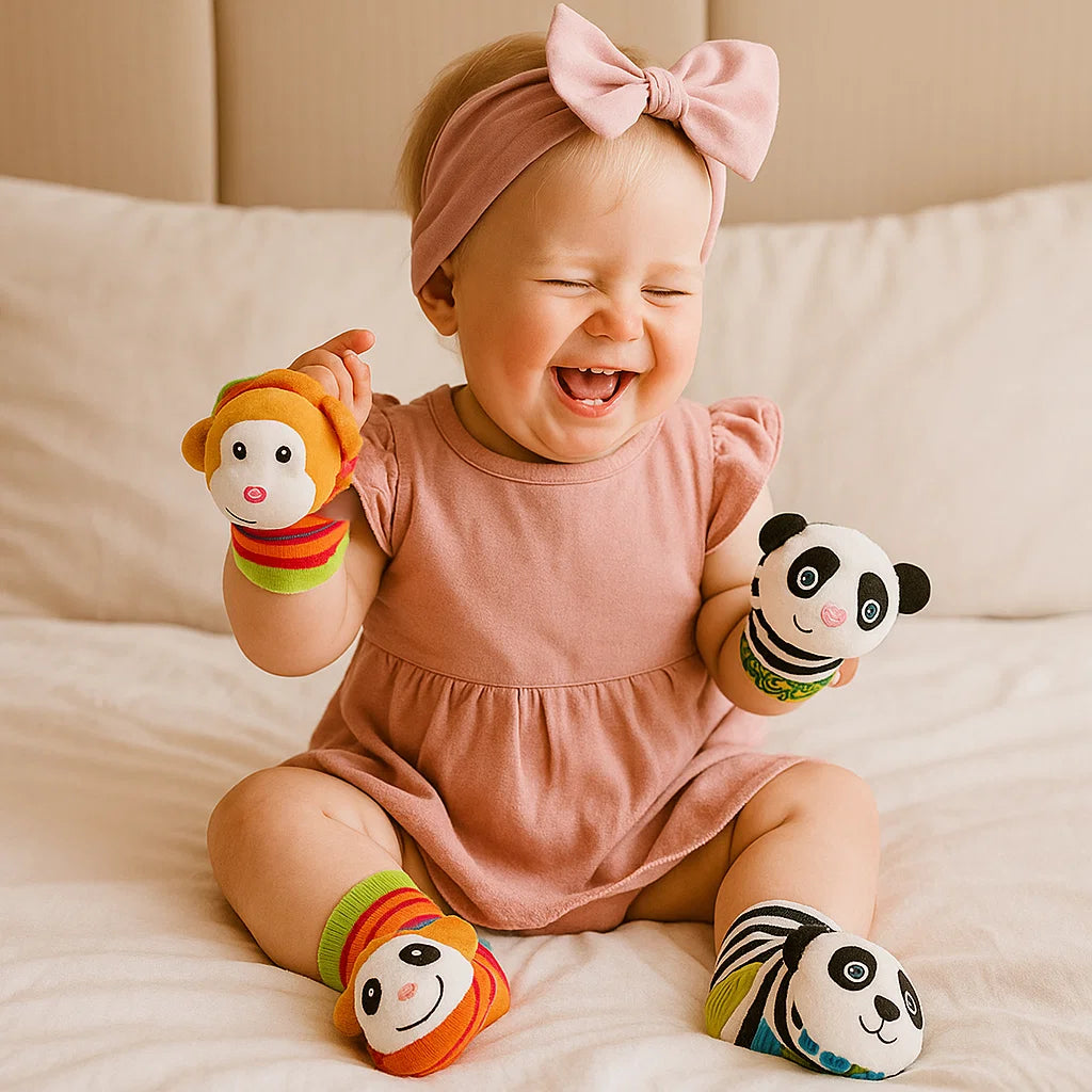 Babyrangle-, ranne- Ja sukkasarjat | Värikkäitä aistileluja varhaiseen oppimiseen ja motoristen taitojen kehittämiseen