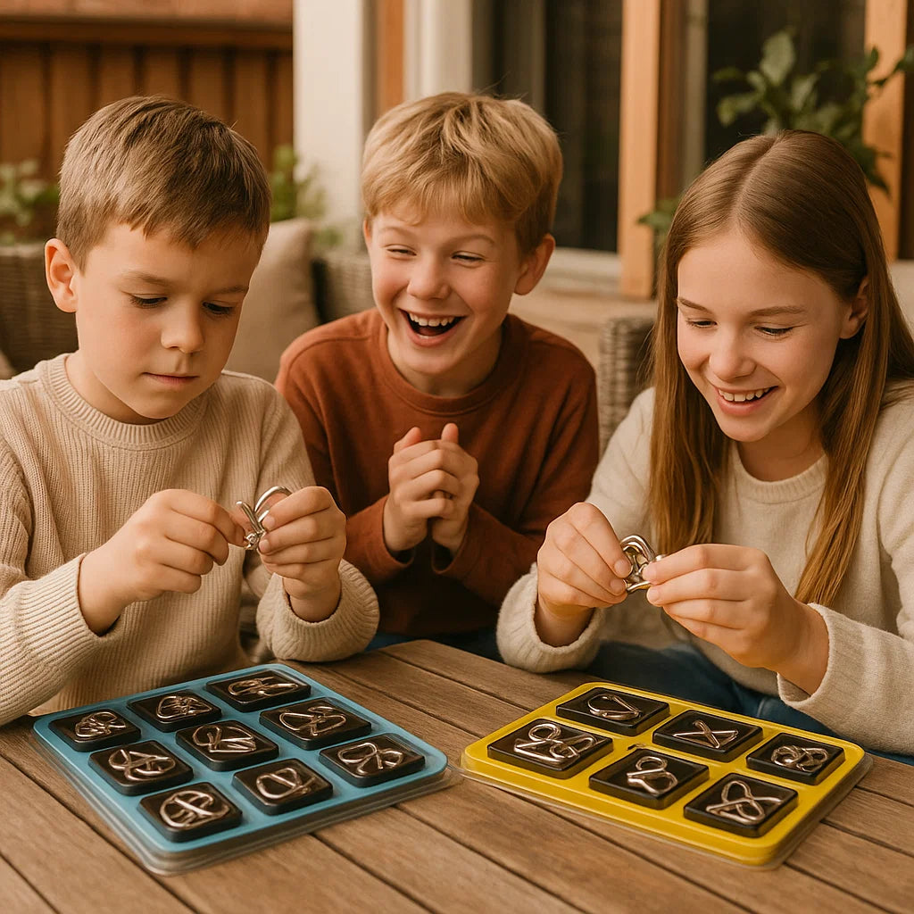 Metallipalapelin rengassarja | Looginen palapeli lapsille ja aikuisille, joilla on useita haasteita