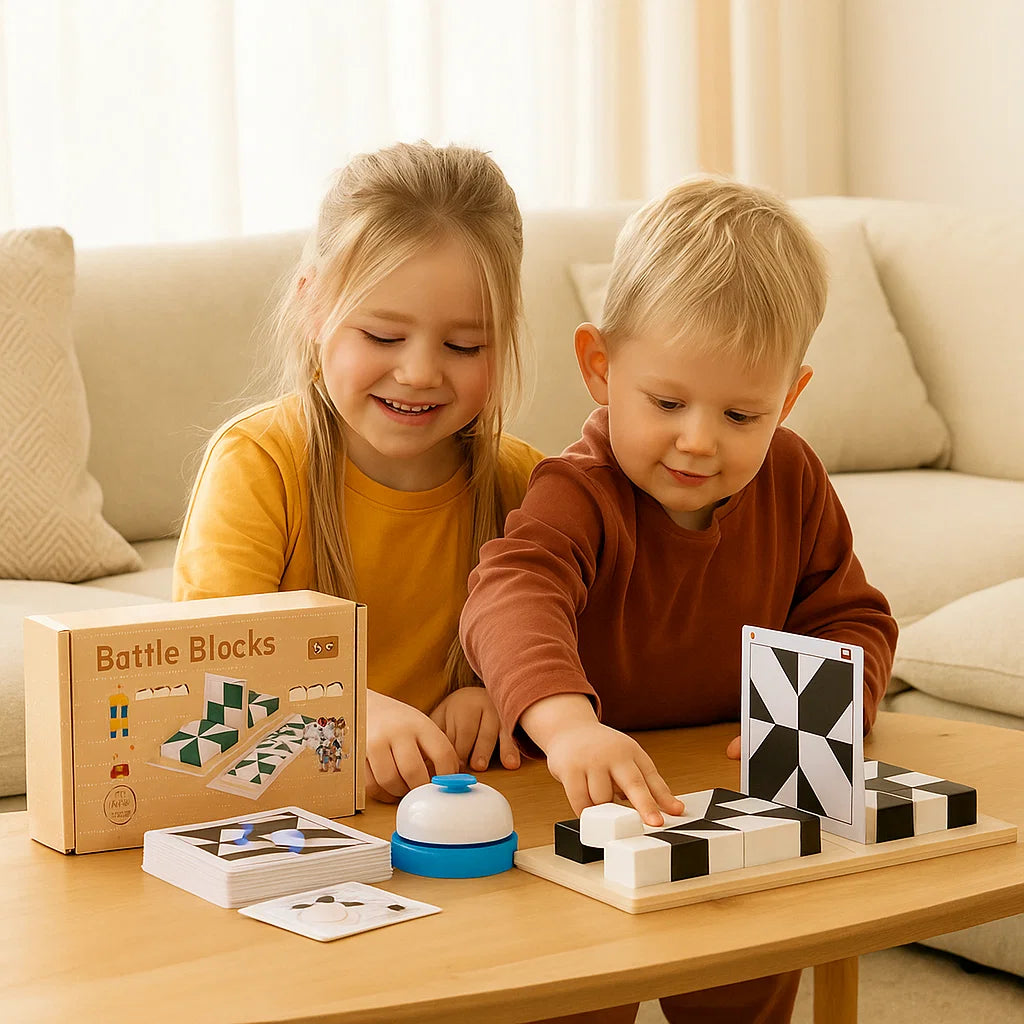 Kolmen palapelin palapeli | Oppimispeli lapsille korttien ja lautapelien avulla