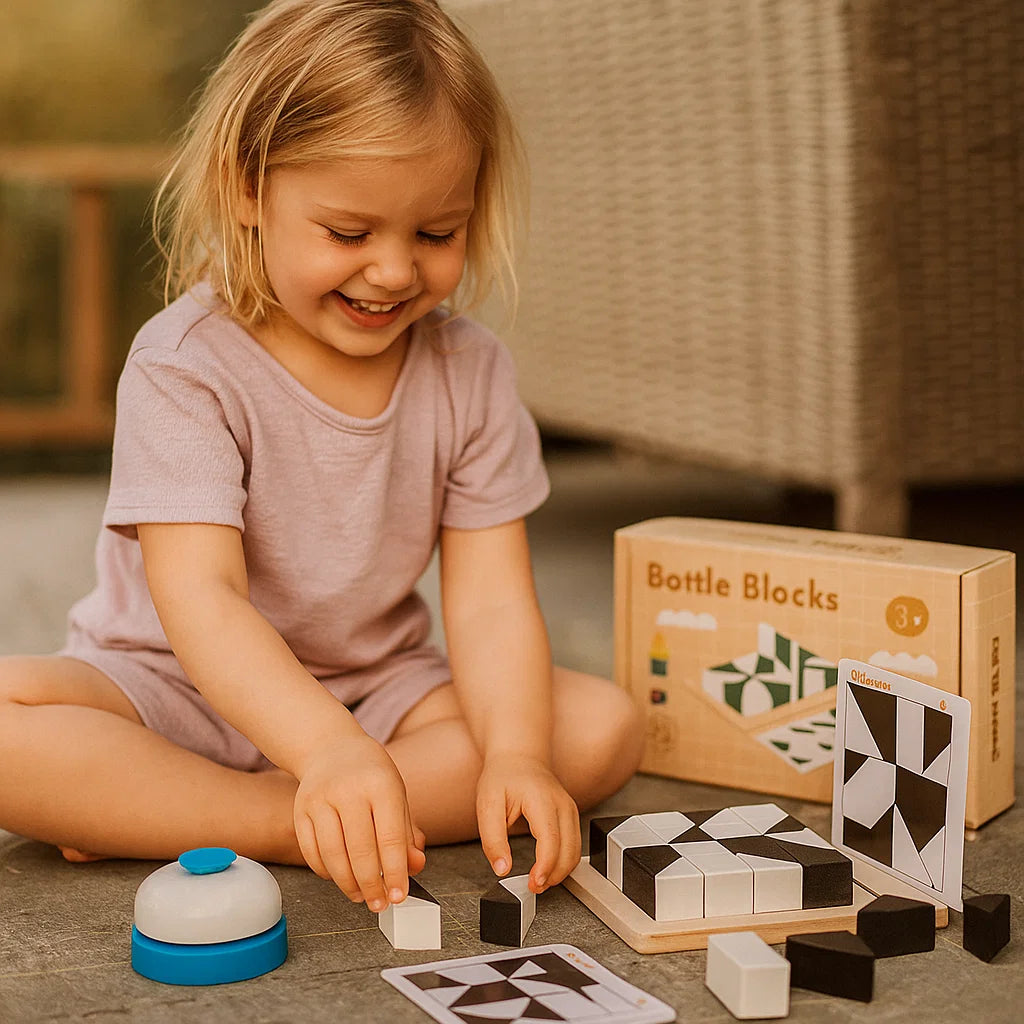 Kolmen palapelin palapeli | Oppimispeli lapsille korttien ja lautapelien avulla