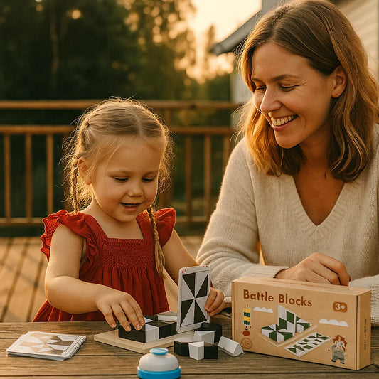 Kolmen palapelin palapeli | Oppimispeli lapsille korttien ja lautapelien avulla