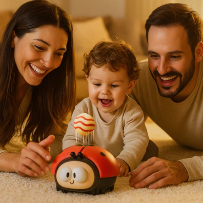 Leppäkerttu ripustuspallolelu vauvoille | Hauska eläinleikki motorisille taidoille ja ilmavirtakoordinaatiolle