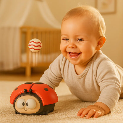 Leppäkerttu ripustuspallolelu vauvoille | Hauska eläinleikki motorisille taidoille ja ilmavirtakoordinaatiolle