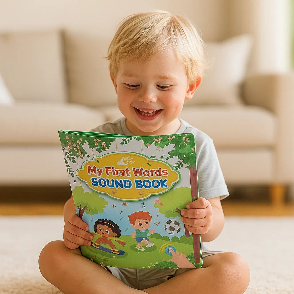 Englanninkielinen äänikirja pikkulapsille | Interaktiivinen oppimislelu ensimmäisille sanoille äänien ja värikkäiden kuvitusten avulla