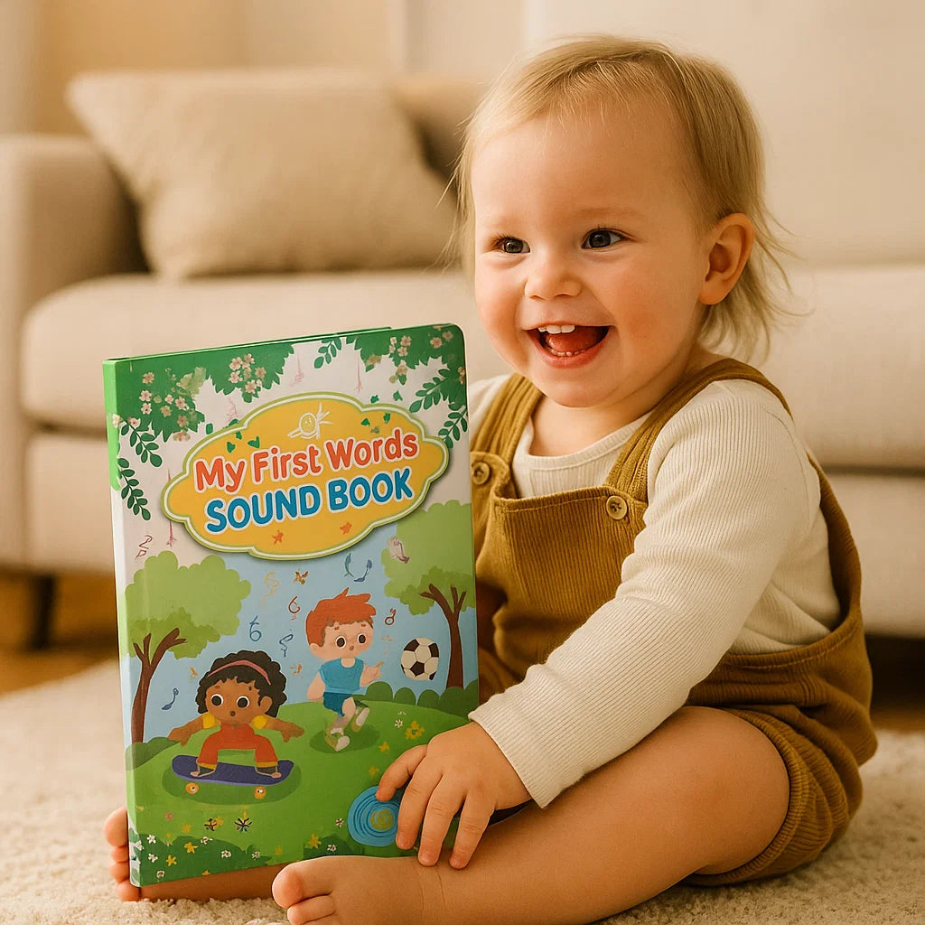 Englanninkielinen äänikirja pikkulapsille | Interaktiivinen oppimislelu ensimmäisille sanoille äänien ja värikkäiden kuvitusten avulla