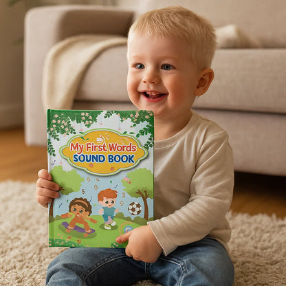 Englanninkielinen äänikirja pikkulapsille | Interaktiivinen oppimislelu ensimmäisille sanoille äänien ja värikkäiden kuvitusten avulla