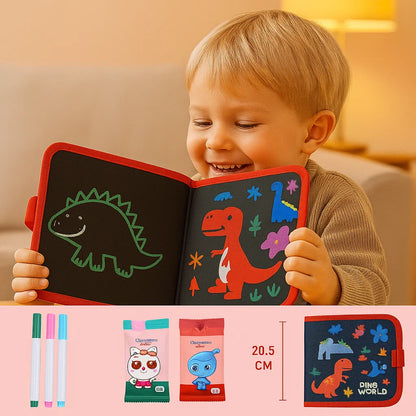 Käyttökelpoinen lasten piirustuskirja | Kannettava, pyyhittävä piirustuslehtiö luovaan oppimiseen kotona ja matkalla