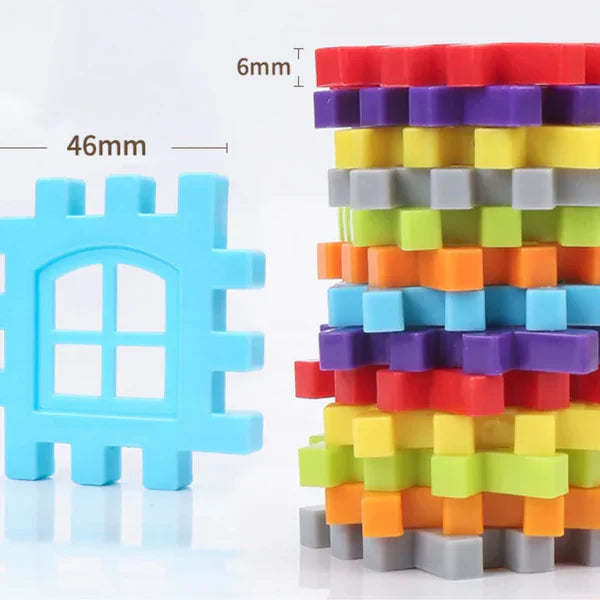 Rakennuspalikoita lapsille | Luova rakennuslelu ikkunoilla mielikuvitusoppimiseen ja hienomotoriikkaan