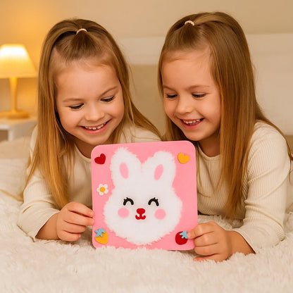 DIY eläinten askartelupakkaus lapsille | Luova käsintehty materiaalipakkaus sarjakuvatarroilla hauskaan oppimiseen ja leikkimiseen